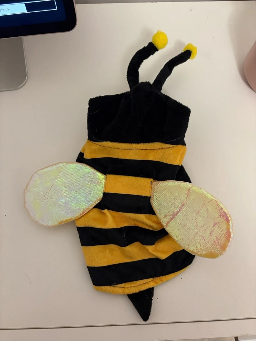 Cute Bee Costume for Small Pets - Yellow & Black